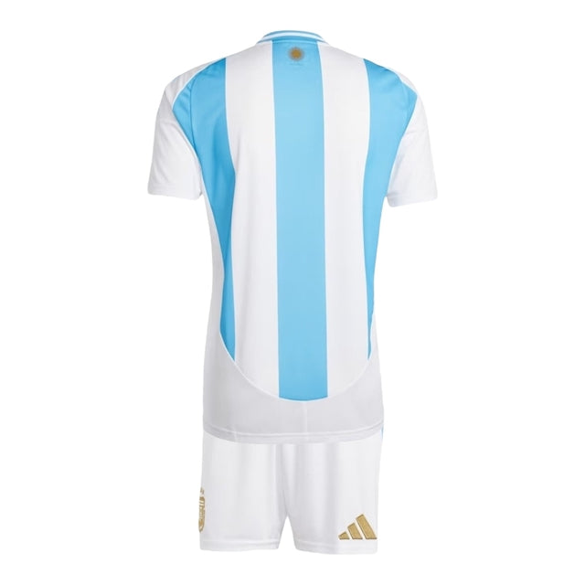 Kit Infantil Seleção Argentina I 24/25 - Adidas - Branco e azul