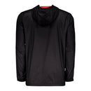 Jaqueta Corta-Vento River Plate 24/25 - Masculina Adidas - Preta com detalhes em vermelho e branco