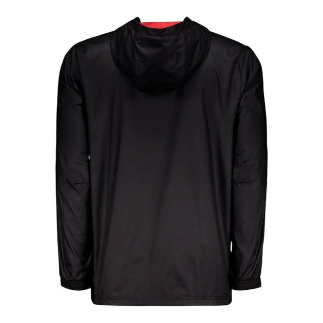 Jaqueta Corta-Vento River Plate 24/25 - Masculina Adidas - Preta com detalhes em vermelho e branco