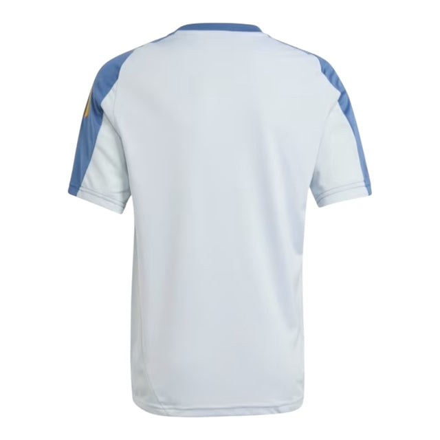 Camisa Boca Juniors Treino 24/25 - Torcedor Adidas Masculina - Branca com detalhes em azul e amarelo
