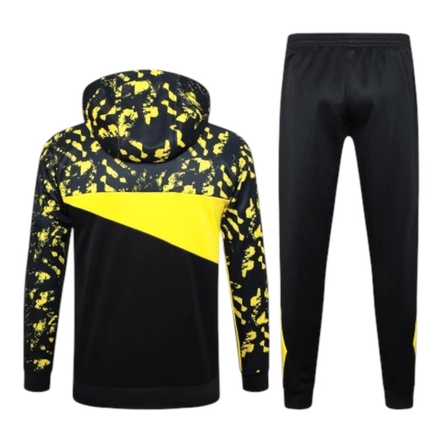 Conjunto Borussia Dortmund Treino 24/25 - Masculino Adidas - Preto com detalhes em amarelo