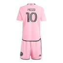 Kit Infantil Inter Miami II 24/25 - Adidas - Rosa com detalhes em preto