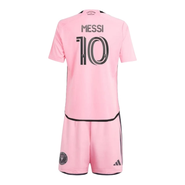 Kit Infantil Inter Miami II 24/25 - Adidas - Rosa com detalhes em preto