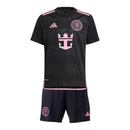 Kit Infantil Inter Miami I 24/25 - Adidas - Preto com detalhes em rosa