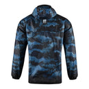 Jaqueta Corta-Vento Napoli Treino 24/25 - Masculina EA7 - Preta com detalhes em azul