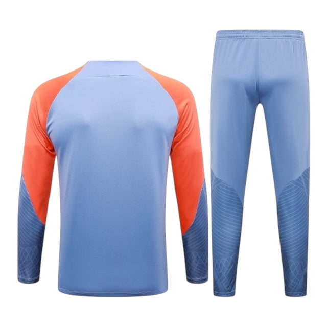 Conjunto Inter de Milão Treino 24/25 - Masculino Nike - Azul com detalhes em laranja