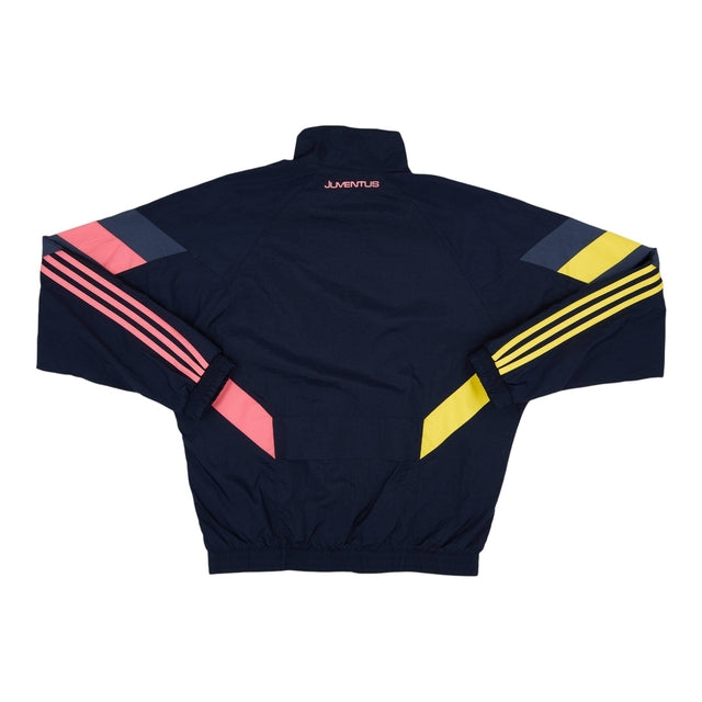 Jaqueta Corta-Vento Juventus 24/25 - Masculina Adidas - Az com detalhes em rosa e amarelo