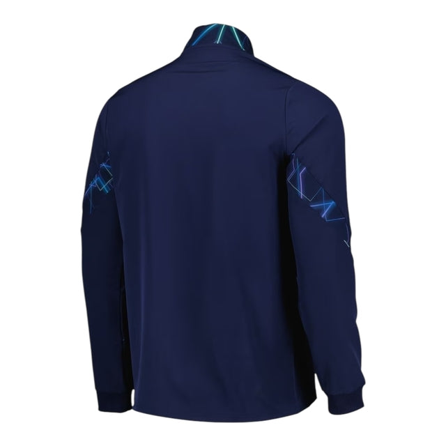 Jaqueta Corta-Vento Everton 24/25 - Masculina Castore - Azul com detalhes em amarelo