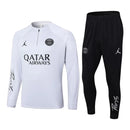 Conjunto Paris Saint German 24/25 - Masculino Jordan - Branco e preto