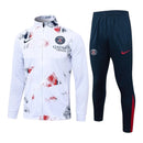 Conjunto Paris Saint German II 24/25 - Masculino Nike - Branco com detalhes em vermelho e azul