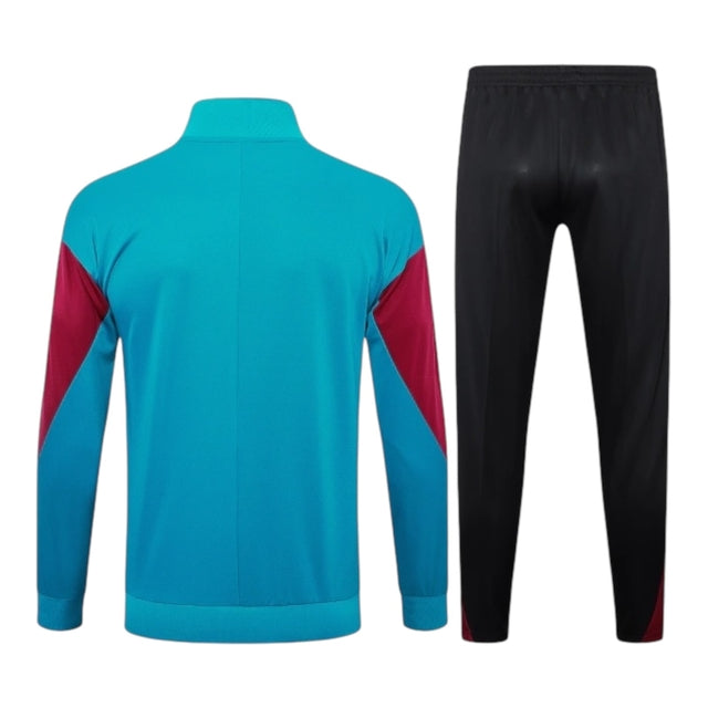 Conjunto Paris Saint German Treino 24/25 - Masculino Nike - Azul e preto com detalhes em vermelho