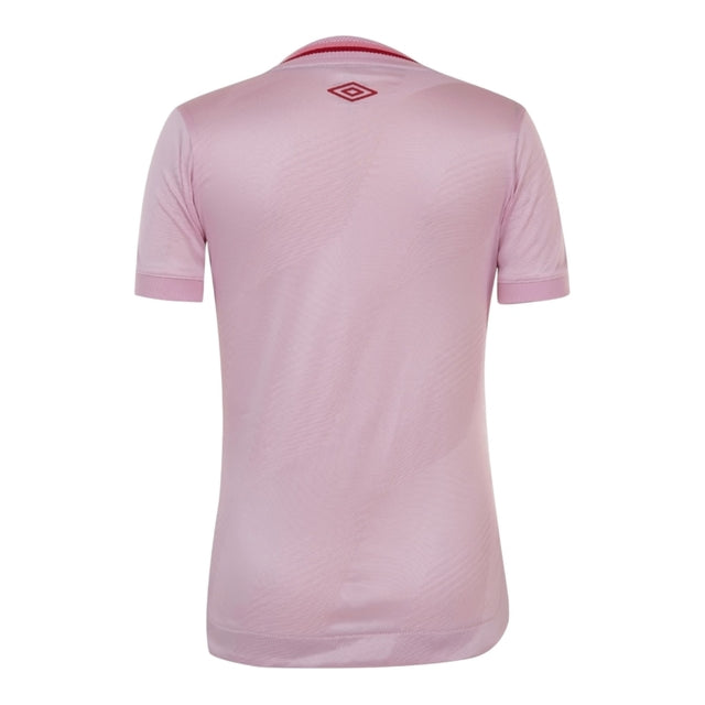 Camisa Athletico Paranaense Outubro Rosa 24/25 -  Umbro Feminina - Rosa com detalhes em vermelho