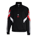 Jaqueta Corta-Vento Flamengo 24/25 - Masculina Adidas - Preta com detalhes em vermelho e branco