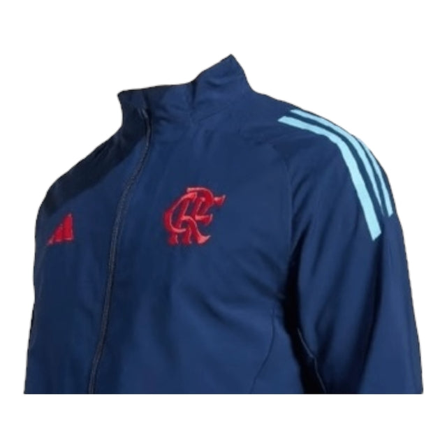Jaqueta Corta-Vento Flamengo Treino 25/26 - Masculina Adidas - Azul