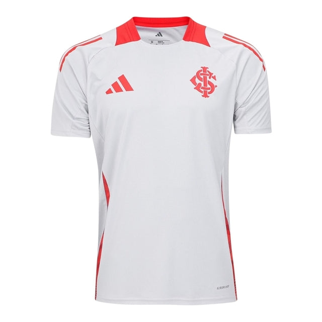 Camisa Internacional Treino 25/26 - Torcedor Adidas Masculina - Branca com detalhes em vermelho