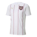 Camisa Manchester City Pré-jogo 25/26 - Torcedor Puma Masculina - Branca com detalhes em vinho