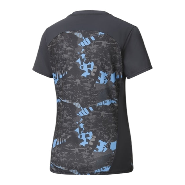 Camisa Manchester City Pré-jogo 25/26 -  Adidas Feminina - Cinza com detalhes em azul