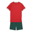 Kit Infantil Seleção Portugal I 25/26 - Puma - Vermelho e verde