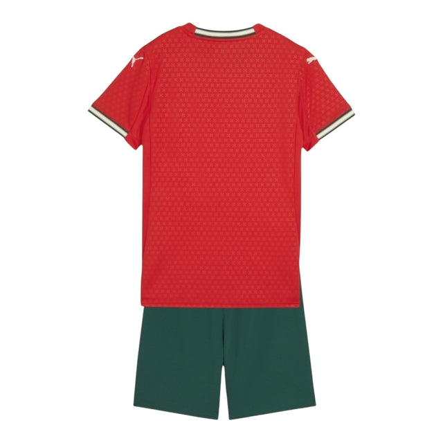 Kit Infantil Seleção Portugal I 25/26 - Puma - Vermelho e verde