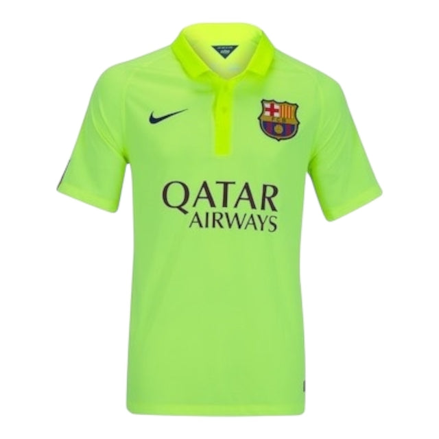 Camisa Retrô Barcelona III 2014/15 - Masculina Nike - Verde com detalhes em azul