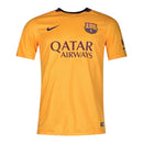 Camisa Retrô Barcelona II 2015/16 - Masculina Nike - Amarela com detalhes em azul e vermelho
