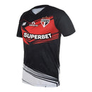 Camisa São Paulo Goleiro 25/26 - Torcedor New Balance Masculina - Preta com detalhes em branco e vermelho