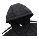 Jaqueta Corta-Vento Roma 24/25 - Masculina Adidas - Preta com detalhes em branco