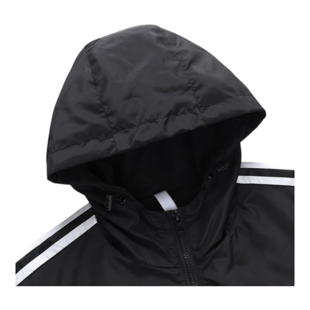 Jaqueta Corta-Vento Roma 24/25 - Masculina Adidas - Preta com detalhes em branco