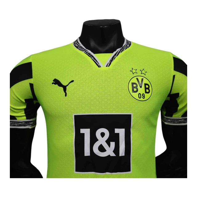 Camisa Borussia Dortmund Edição especial 24/25 - Jogador Puma Masculina - Amarela neon com detalhes em preto