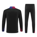 Conjunto Barcelona Treino 25/26 - Masculino Nike - Preto com detalhes em azul e vermelho