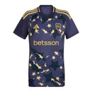 Camisa Boca Juniors III 25/26 -  Adidas Feminina - Azul com detalhes em amarelo