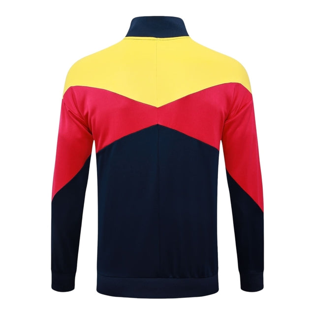 Jaqueta Corta-Vento Barcelona 25/26 - Masculina Nike - Azul com detalhes em vermelho e amarelo