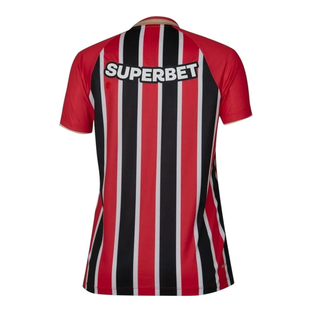 Camisa São Paulo II 25/26 -  New Balance Feminina - Vermelha e preta