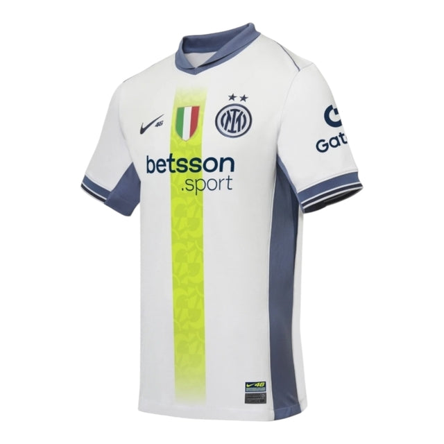 Camisa Inter de Milão Edição especial Valentino Rossi II 24/25 - Torcedor Nike Masculina - Branca com detalhes em azul