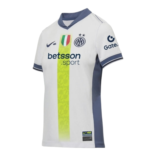 Camisa Inter de Milão Edição especial VR46 II 24/25 -  Nike Feminina - Branca com detalhes em azul