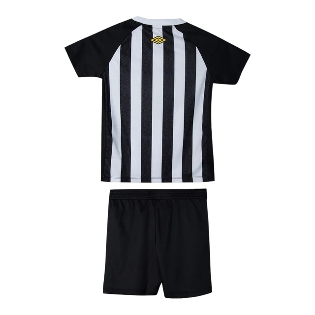 Kit Infantil Santos II 25/26 - Umbro - Branco e preto