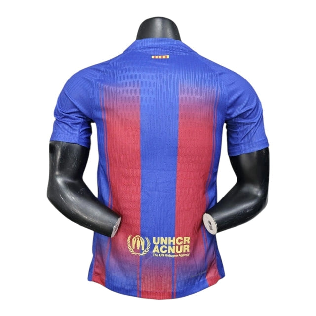 Camisa Barcelona I 25/26 - Jogador Nike Masculina - Azul e vermelha