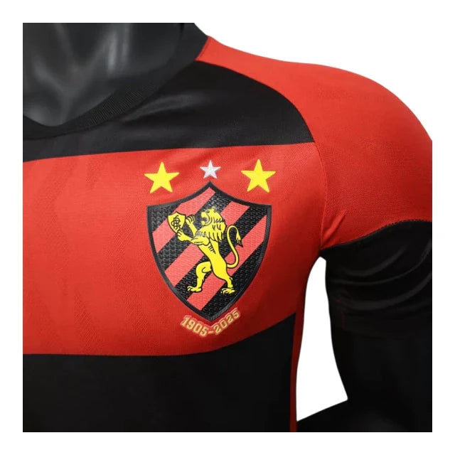 Camisa Sport Recife I 25/26 - Jogador Umbro Masculina - Vermelha e preta