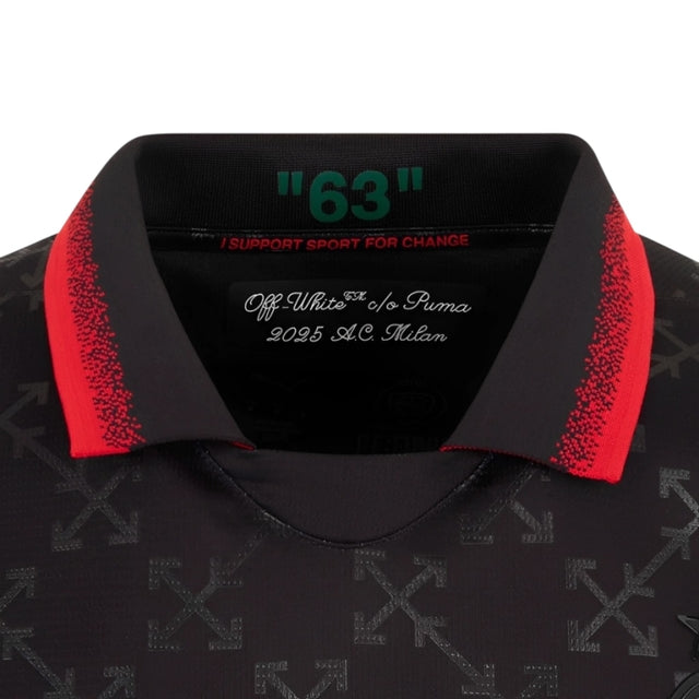 Camisa AC Milan Edição especial 25/26 - Torcedor Puma Masculina - Preta com detalhes em verde