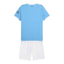 Kit Infantil Manchester City I 25/26 - Puma - Azul e branco