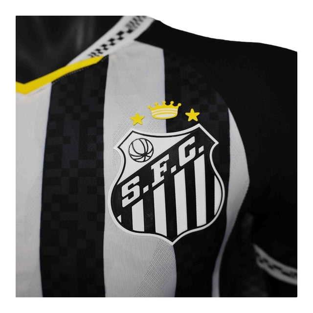 Camisa Santos II 25/26 - Jogador Umbro Masculina - Branca e preta