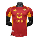 Camisa Roma I 25/26 - Jogador Adidas Masculina - Vermelha com detalhes em amarelo