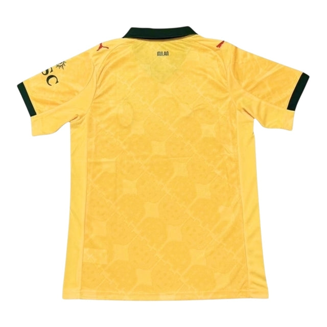 Camisa AC Milan III 25/26 - Torcedor Puma Masculina - Amarela com detalhes em verde