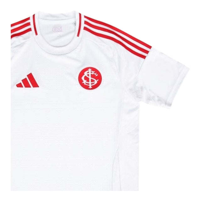 Camisa Internacional II 25/26 -  Adidas Feminina - Branca com detalhes em vermelho