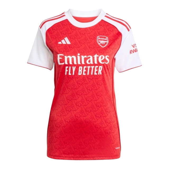 Camisa Arsenal I 25/26 -  Adidas Feminina - Vermelha e branca