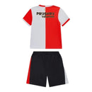 Kit Infantil Feyenoord I 25/26 - Castore - Branco e vermelho e preto