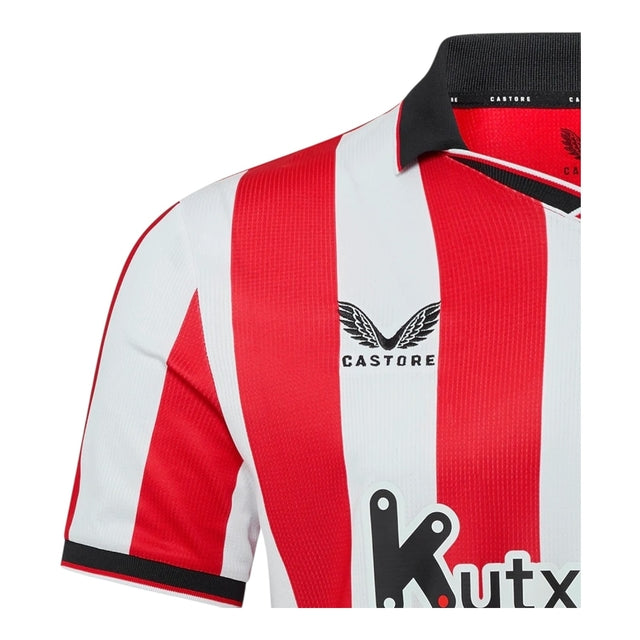 Camisa Athletic Bilbao I 25/26 - Torcedor Castore Masculina - Branca e vermelha