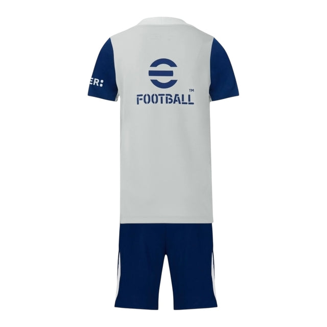Kit Infantil Inter de Milão Treino 25/26- Nike - Cinza e azul