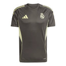 Camisa Real Madrid Treino 25/26 - Torcedor Adidas Masculina - Cinza com detalhes em amarelo