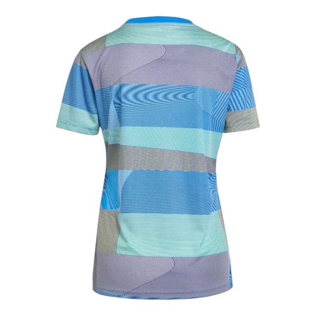 Camisa Real de Madrid Pré-jogo 25/26 -  Adidas Feminina - Azul